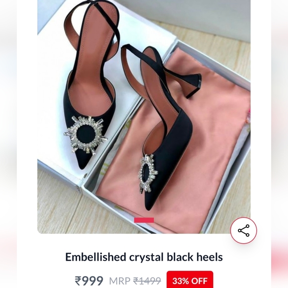 sss Shoes - Fixed price - embellished crystal heels as good as new